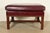 English Hancock & Moore Chippendale Leather Ottoman For Sale - Image 3 of 11