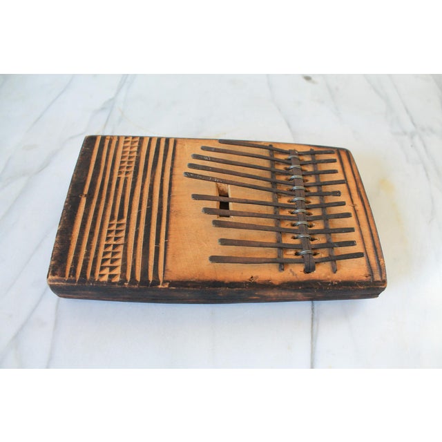 Vintage Folk Art Wooden Mbira Kalimba African Instrument For Sale In Milwaukee - Image 6 of 7