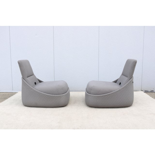 Modern Patricia Urquiola for Coalesse Hosu Lounge Chairs With Ottoman - A Pair For Sale - Image 12 of 18