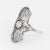 Early 20th Century Antique Deco Diamond Filigree Ring Vintage 14 Karat Gold size 5 For Sale - Image 4 of 6