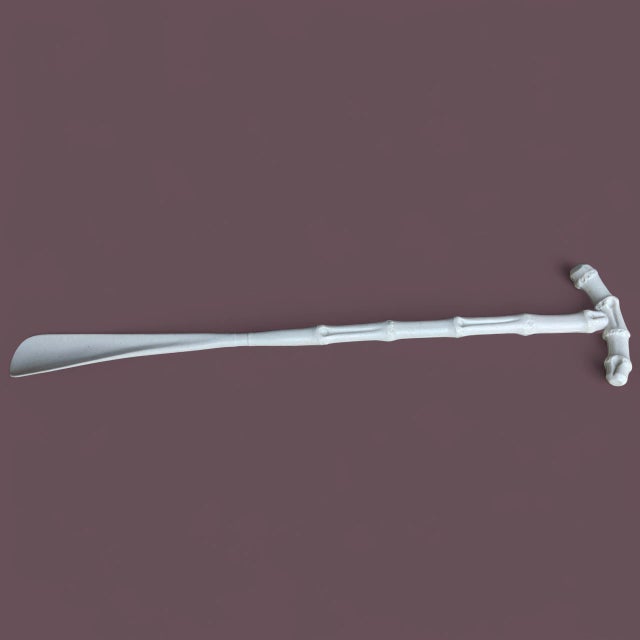 Vintage Coastal Faux Bamboo Shoe Horn For Sale In Charlotte - Image 6 of 6