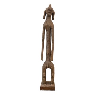Mid-20th Century Nude Mumuye Sculpture in Wood, 1950s For Sale