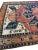 Textile Antique Persian Serapi Diamond Textile in Terracotta, Sunset-clay & Indigo - 9.8 X 16 For Sale - Image 7 of 12