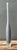 Gray Vintage Tall Frosted Glass Vase For Sale - Image 8 of 14