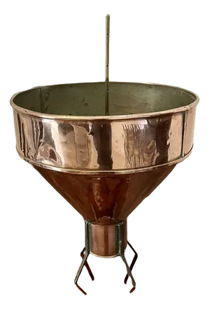 Antique Victorian Quality Copper Funnel