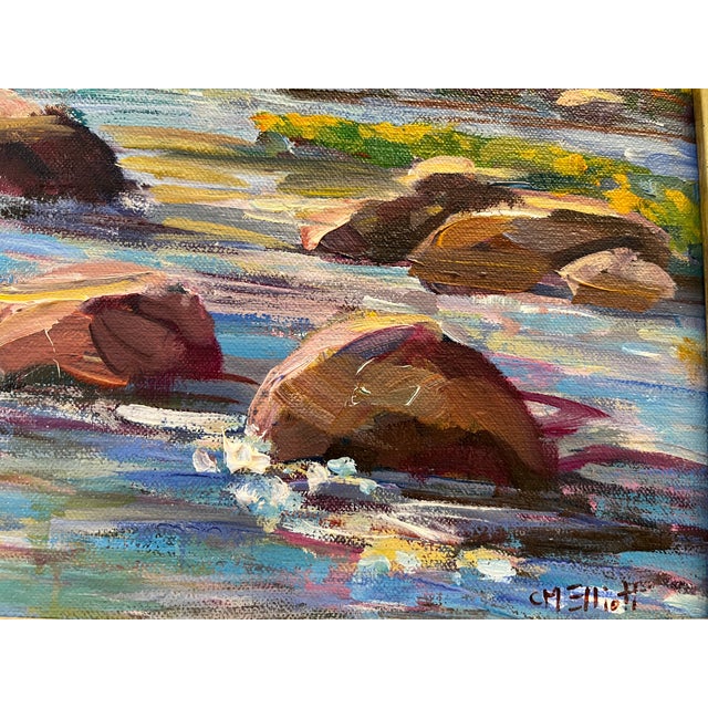 Sky Blue Contemporary Impressionist Catherine M Elliott For Sale - Image 8 of 9