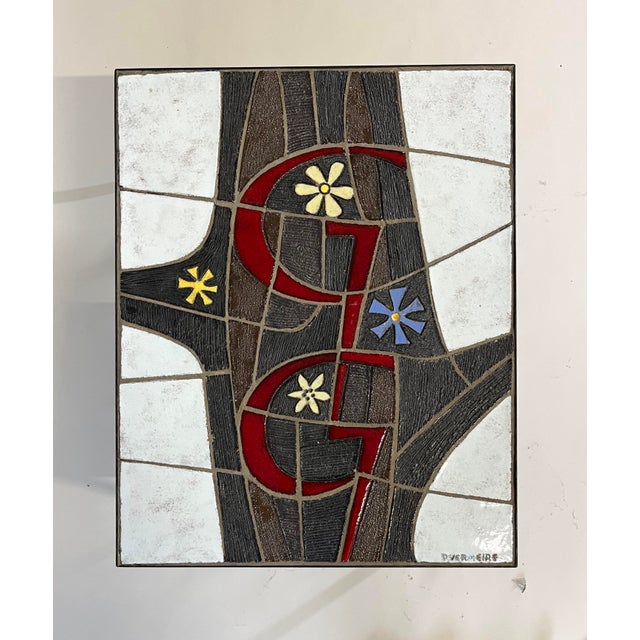 Ceramic side table designed by Paul Vermeire for Perignem, Belgium, 1960s. Paul Vermeire was a Belgian artist based in...