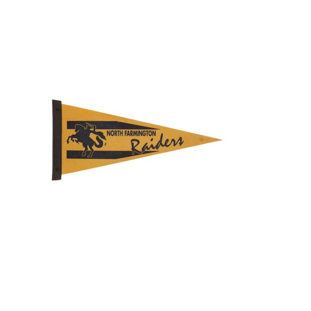 American North Farmington Raiders Felt Flag Pennant For Sale - Image 3 of 3