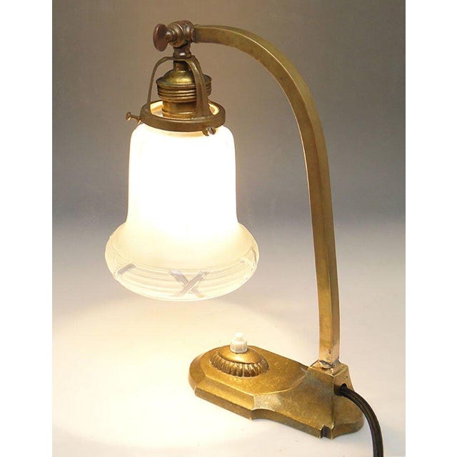 The night lamp comes from Austria-Hungary from 1900-1910. It was made in the Art Nouveau style. The lampshade is made of...
