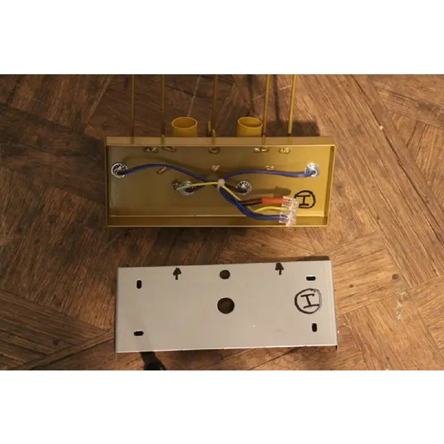 Gold and White Murano Glass Sconces in Leaf Shape, 1980s, Set of 2 For Sale - Image 17 of 18