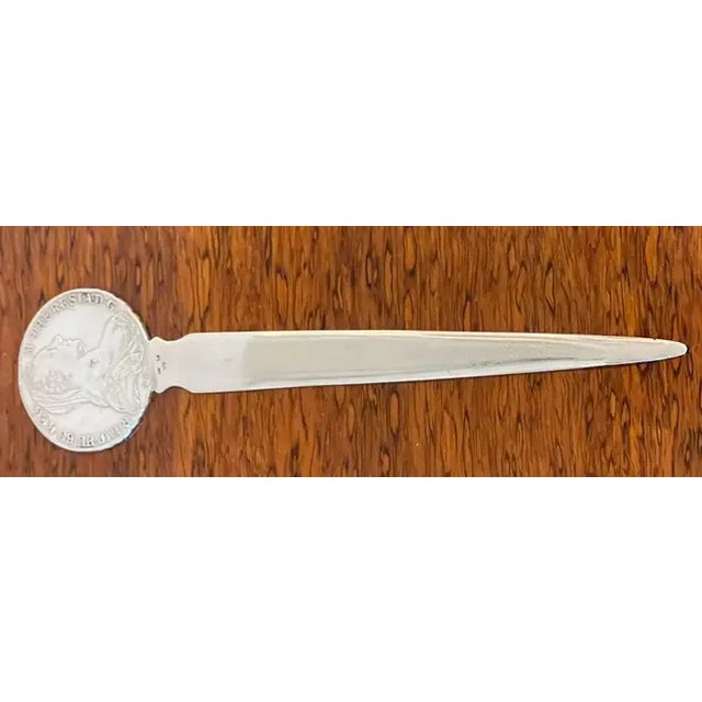 Maria Theresa Austria-Habsburg 1780 Silver Coin Letter Opener The coin is orignal and authentic minted 1780, the blade of...