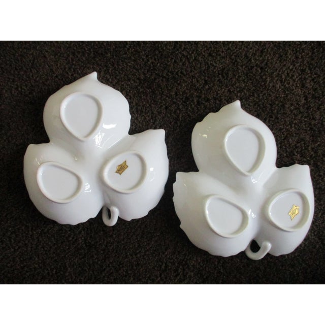 Porcelain Rynne's China White Leaf Shaped Serving Platters Chairish