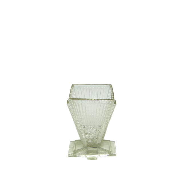 1930s Art Deco Napkin Holder from Hortensja Glassworks, 1930s For Sale - Image 5 of 6