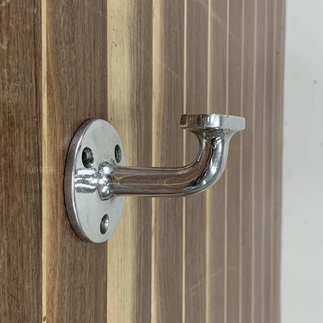 Late 20th Century Aluminum Handrail Bracket | Chairish