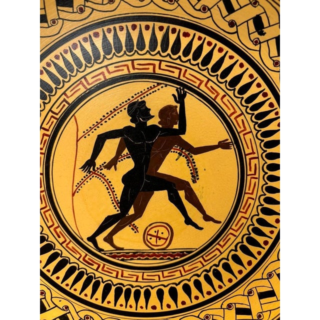Ancient Greek Style Charger With Olympian Runners For Sale - Image 9 of 12