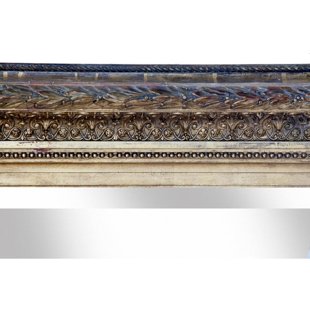 Wood 19th Century English Giltwood Beveled Mirror For Sale - Image 7 of 8