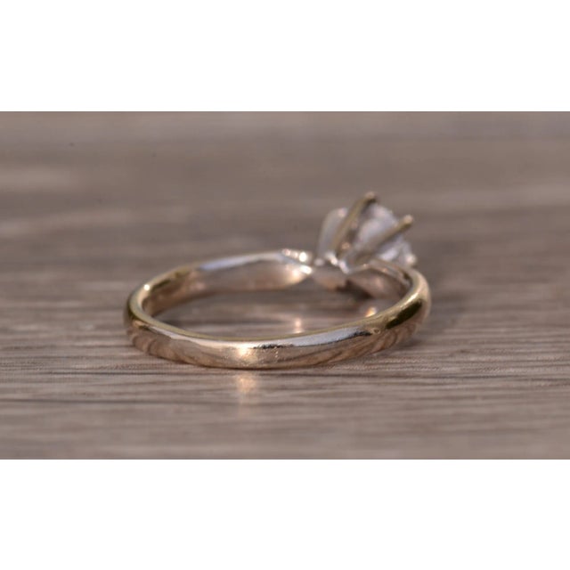 The Canberra: Solitaire Engagement Ring with 0.47 carat Natural Diamond For Sale In Philadelphia - Image 6 of 10