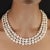 Ajd, 64 in White Culture Fresh Water Pearl Infinity (Claspless) Necklace For Sale - Image 4 of 11