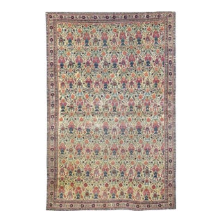 Antique Tehran Rug 4'3'' x 6'7'' For Sale