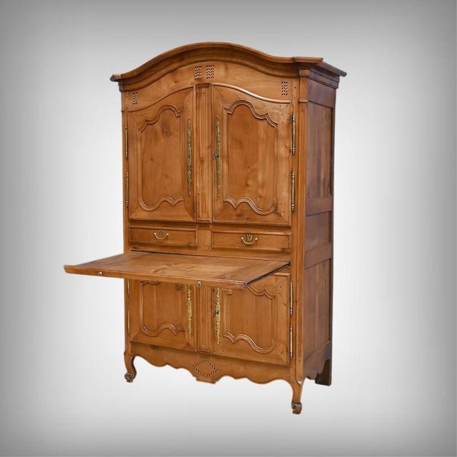 Four-Door Cherrywood Cabinet, 1800s, in Restored conditions. Designed before 1890