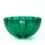 Mid-Century Modern Vintage Oversized Villeroy & Boch 'Neptun' Emerald Green Fluted Crystal Bowl, Made in Germany For Sale - Image 3 of 10