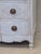 Late 20th Century Vintage Swedish Rococo Style Chest of Three Drawers With Brass Hardware For Sale - Image 5 of 14