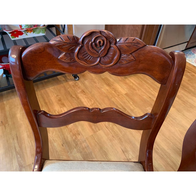 Vintage Consider H. Willett Furniture Company Victorian Rosette Carved