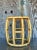 Wood Vintage Coastal Rattan Low Stool For Sale - Image 7 of 7