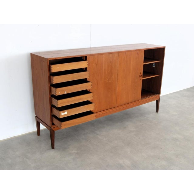 Brown Vintage Danish Teak Sideboard, 1960s For Sale - Image 8 of 11