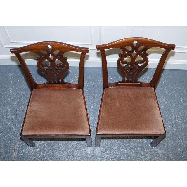 Chippendale Dining Chais H Frame, 1890s, Set of 6 For Sale - Image 12 of 18