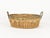 1970s Mid-Century Round Bowl or Centerpiece in Rattan and Brass, Italy, 1970s For Sale - Image 5 of 12