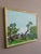 Mid-Century Modern 'Stroll Above the Bay' Expressive Landscape Oil Painting by Swedish Artist Uno Vallman (1913-2004), Framed For Sale - Image 4 of 14