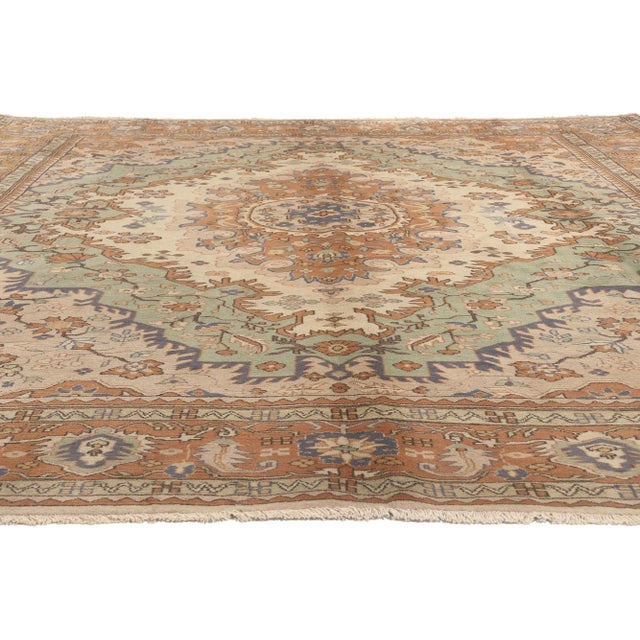 Late 20th Century Vintage Turkish Rug - 10'02 x 12'05 For Sale - Image 4 of 9