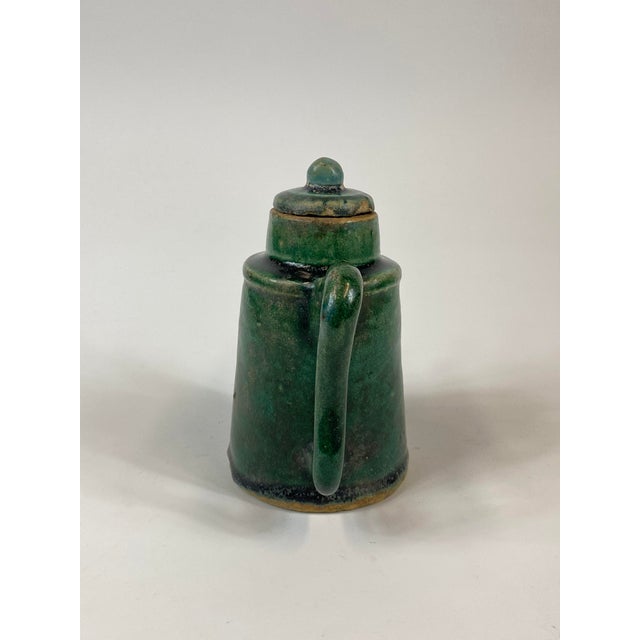 Mid 19th Century Green Glazed Shiwan Ware Winepot For Sale - Image 4 of 9