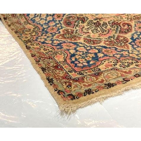 Beige 1960s Persian Lavar Kerman , 8'10' X 11'10" For Sale - Image 8 of 8