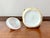 Metal Antique Art Nouveau Jaeger & Co. Bavarian, A. Koch Grape Motif Porcelain Dessert Trio For Sale - Image 7 of 12