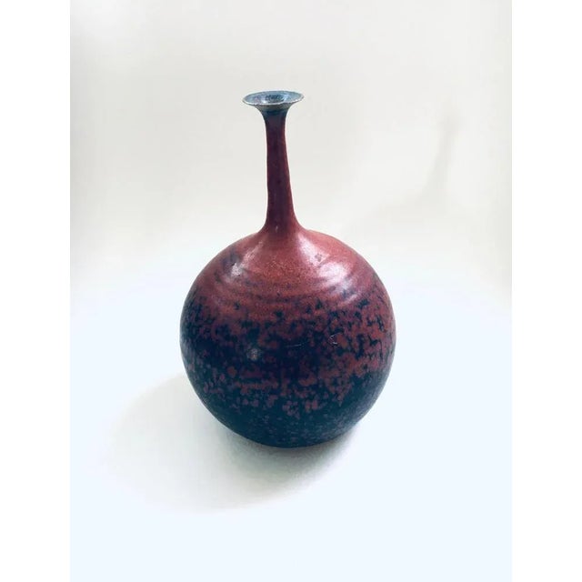 Art Pottery Studio Spout Vase by Gubbels Helden, the Netherlands, 1970s For Sale - Image 11 of 11