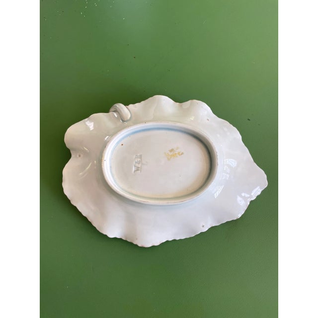 Rustic European Late 19th Century Wittmann and Roth Majolica Leaf Plate For Sale - Image 3 of 7