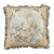 Beige Animal Illustration Aubusson Pillow With Tassels For Sale