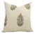 Fabdivine Handcrafted Block Print Cushion Cover 24x24 Inch Cotton Satin- Hibiscus For Sale