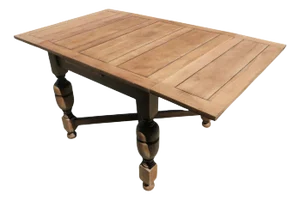 Small Oak Cottage Draw Leaf Table, 1930s