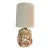 Vintage Shell Encrusted Boho Chic Grotto Petite Lamp With Shade For Sale
