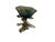 Postmodern Vintage Gabriele De Vecchi Milano Sterling Silver & Carved Rainbow Fluorite Flower Bowl Centerpiece Signed 665 MI Made in Italy 1970-1989 For Sale - Image 3 of 5