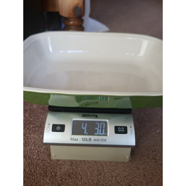 Vintage Emile Henry Green Baking Dish France For Sale - Image 14 of 15