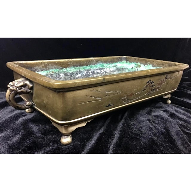 Antique Japanese Bronze Bonsai Planter For Sale - Image 4 of 9