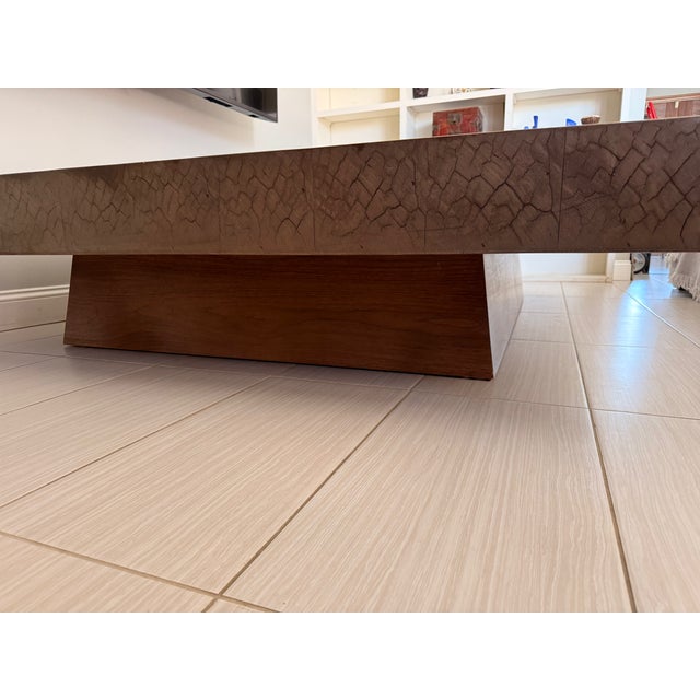 Late 20th Century Very Large Solid Koa Coffee Table For Sale - Image 4 of 6
