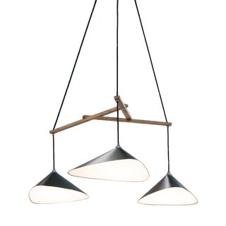 Emily Group of Three Semi Matte Paint Pendant Light from Moss Objects For Sale