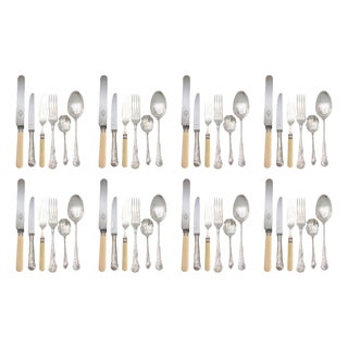 Early 1900s Mixed English Flatware Service for 8- 48 Pieces For Sale