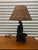 1960s Black Ceramic Abstract Table Lamp . For Sale - Image 4 of 12