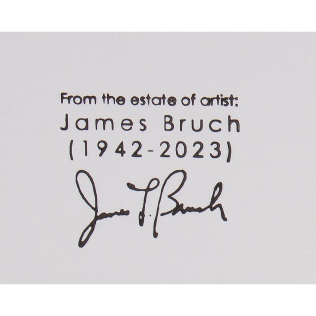 2009 “Moving Landscape” Abstract Mixed Media Drawing by James L. Bruch For Sale - Image 4 of 9